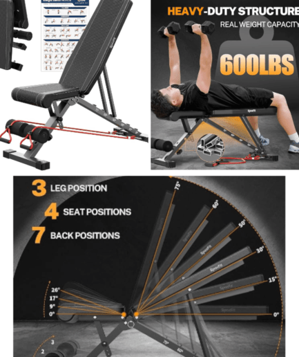 "Easy Assembly Full Body Workout Bench