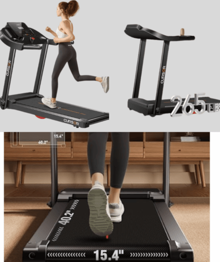 Quiet Folding Treadmill for Home